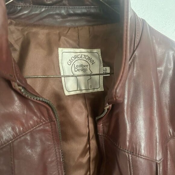 GeorgeTown Leather Design Jacket - Picture 2 of 3